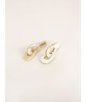 Boucles d'oreilles Chaire en corne blonde