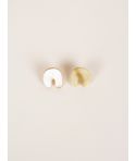 Blond horn Sel earrings