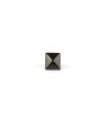 Pyramid ring in plain black horn