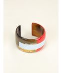 Sinh Nhat cuff in hoof with two-tone lacquer in size S