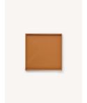 Plateau carré laqué tabac, taille M