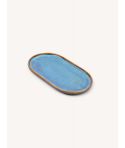 Hoa bien blue oval plate 26x15cm